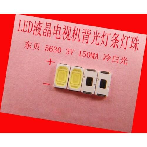 200piece/lot for repair Konka Skyworth Changhong Hisense LCD TV LED backlight SMD LEDs 3V 5630 Cold white light emitting diode