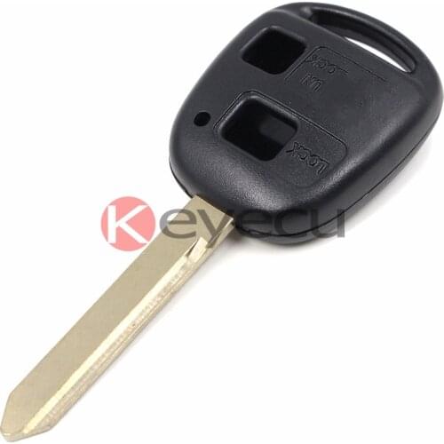 KEYECU BRAND NEW Remote Key Case Fob for TOYOTA Avensis Yaris Auris 2 Button TOY47 Replacement Shell