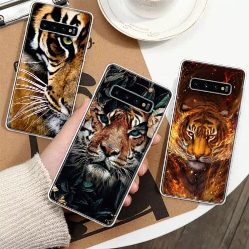 Ferocious Tiger Animal Silicon Phone Case For Samsung Galaxy A51 A71 A70 A50 A40 A30 A20E A10S A01 A21 A6 A7 A8 A9 Plus + Cover