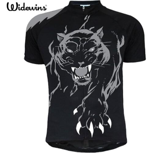 Black leopard men short sleeve black clothing Cycling Jersey clothing pro team wear racing bicycle road bicycle Clothes 7084