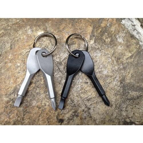 By dhl 200pcs practical Screwdrivers Key Shape Precision Mini Keychain Pocket Repair Tools Multifunction