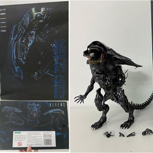Queen Hybrid Alien Metal Figuration #047 Aliens VS Predator Action Figure Model Toys