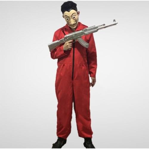 Banknote House Cosplay Clothing Amazon Clothing Dali Suit Red Onesie Bill House Anime Clothing Halloween Costumes for Men Adult
