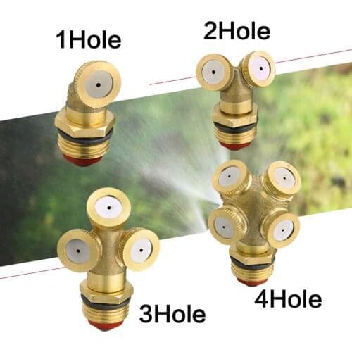 Brass Agricultural Mist Spray Nozzle Garden Irrigation System Lawn Sprinkler Irrigation Nozzle Sprayer Pump Metal Connector Head