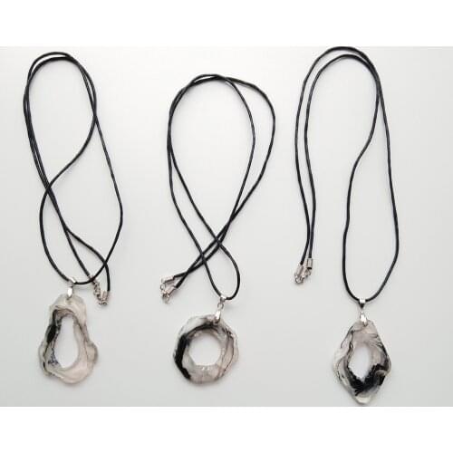 Lightweight resin pendant sunglass necklace holder eyewear retainer spectacle lanyard string waxed cotton cord