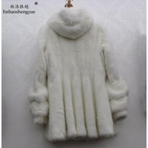 Linhaoshengyue Fur Coats With A Hood