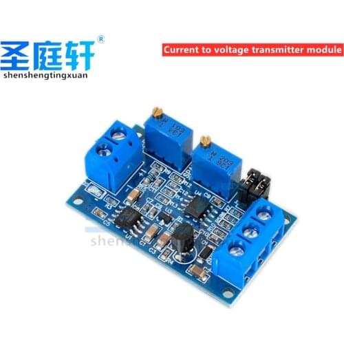 Current to voltage module 0/4-20MA to 0-3.3V5V10V voltage transmitter signal conversion conditioning