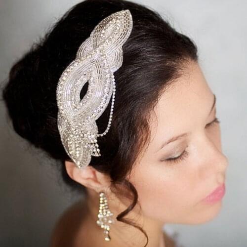 Romantic Handmade Bridal Hairbands For Wedding Engagement Accessory Full Crystal Rhinestone DIY Hearbands Bridesmaid Jewelry Hot