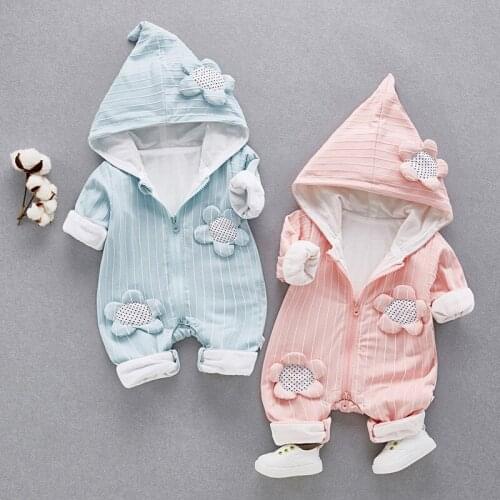 2020 Autumn Baby Romper Overalls for Newborns Baby Boys Girls Jumpsuit Kids Outerwear 0-12M Infant Clothing Baby Boy Clothes