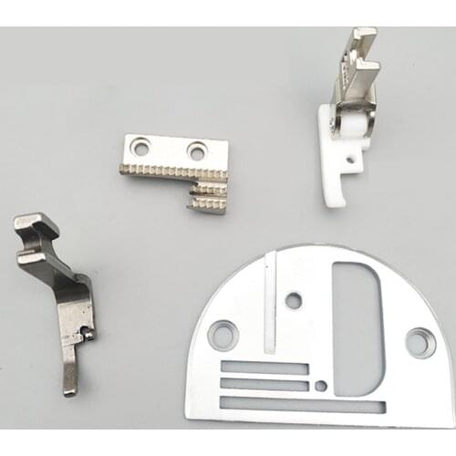 Machine Flat A10 Edging Slide Needle Plate Teeth Presser Foot Slide Needle Plate Set Serging Cylinder Needle Plate Teeth