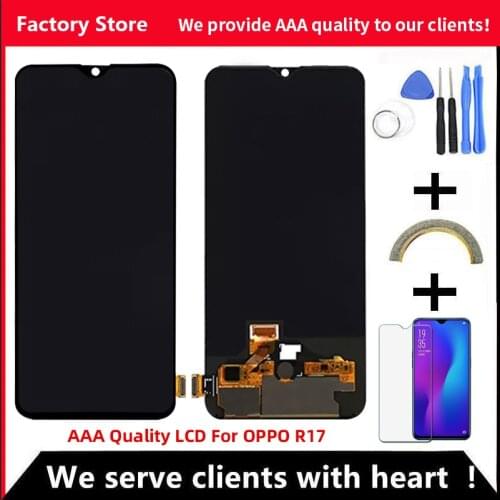 Support Fingerprint AMOLED For OPPO R17 LCD Display Screen For OPPO R17 LCD Display Screen Assembly 2340*1080 Resolution