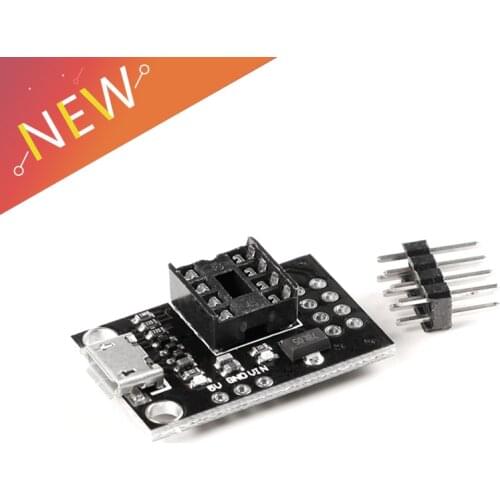 Pluggable ATTINY Development Board For ATtiny13A/ATtiny25/ATtiny45/ATtiny85 Programming Editor Micro Usb Power Connector