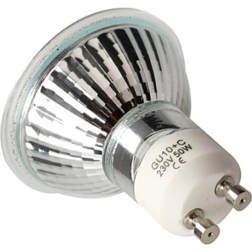 Super Bright GU 10+C 50W 220V-240V Halogen Bulb Lamp Lighting Light Bulb JW