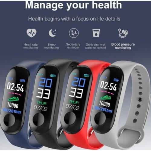 M3 Smart Watch Band Bracelet Wristband Heart Rate Monitor Blood Pressure Fitness Tracker Wrist Band Smartband
