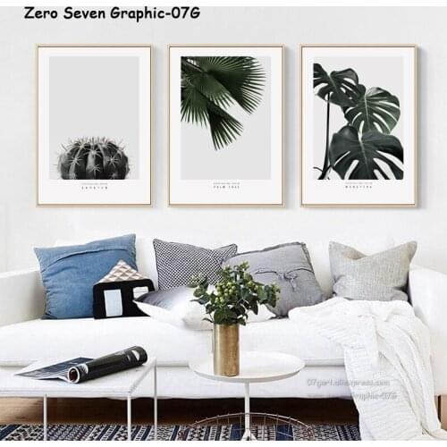 Green Tropical Plant Canvas Painting Poster Print Picture Living Room Wall Art Home Decoration