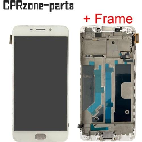 5.5" White + Frame For OPPO F1 Plus R9 R9m R9tm X9009 LCD Display With Touch Screen Digitizer Sensor Panel Assembly