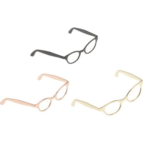1/6 Metal Frame Lensless Retro Cool Doll Glasses Frame for 12 Inch TC Dragon Male Body BBI DID HT DML /Kumik