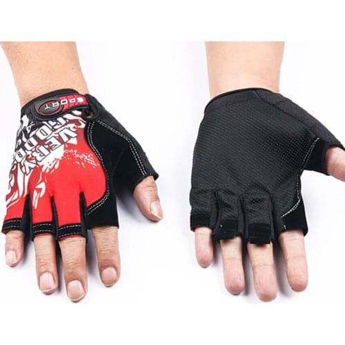1 Pair Breathable Half Finger Gloves Gym Yoga Exercise Outdoor Sports Thin Section Motorcycle Bicycle Cycling Fishing Mitten