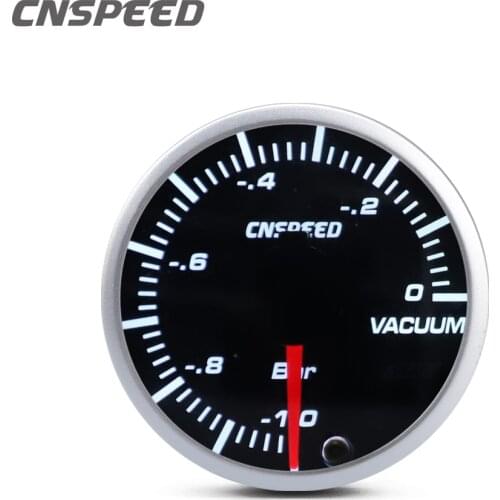 2inch 52mm 12v Universal 10 Color LED Racing -1~0 Bar Vacuum Gauge Car Auto Vacuum Meter Red Pointer With Sensor&Holder