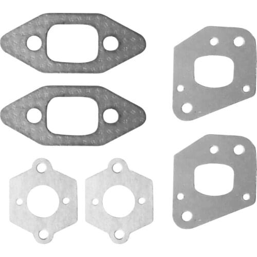 2 sets Chainsaw intake manifold carburetor muffler gasket kit for P350 Partner