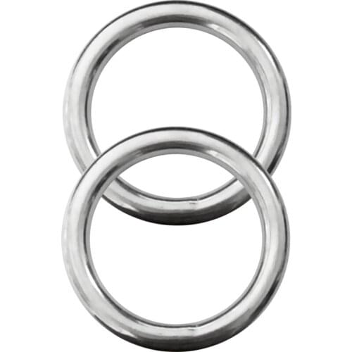 2pcs 0.24" x 1.4" 316 Stainless Steel O Round Rings Circle Craft Webbing Boat Dive Scuba Accessories