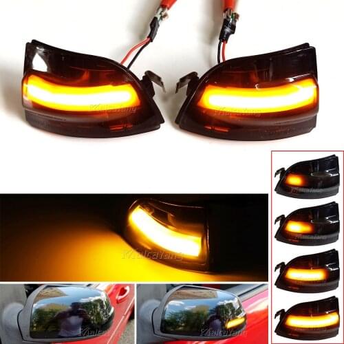 2pcs LED Side Wing Rearview Mirror Indicator Blinker Repeater Dynamic Turn Signal Light For Ford Focus 2 C-MAX 2003-2007