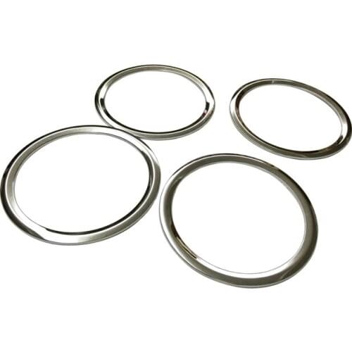 2011 2012 2013 2014 2015 2016 For Nissan Sunny Car Door Speaker Horn Ring Cover Trim ABS Chrome Auto Accessories Styling Sticker