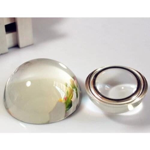 50mm 50pcs Glass Dome Paperweight Hemi sphere Paper Weight Crystal Wicca Gift Transparent Half Ball Sphrer Crystal Craft