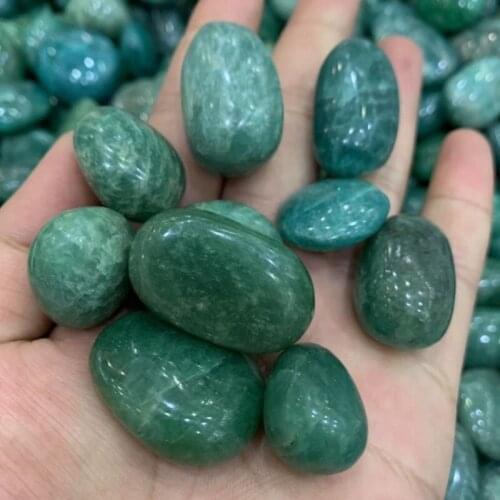 Amazonite palm stone natural crystal quartz reiki healing stones minerals gemstones cristais cuarzo decoration