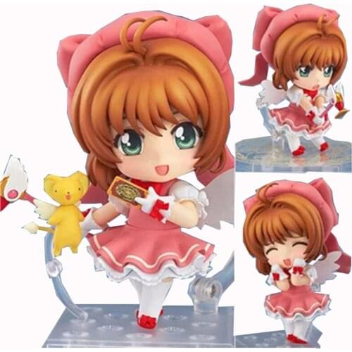 Sakura Kinomoto 400 Figure PVC Collectible Card Captor Sakura Model Cute Anime Toys Doll 10CM