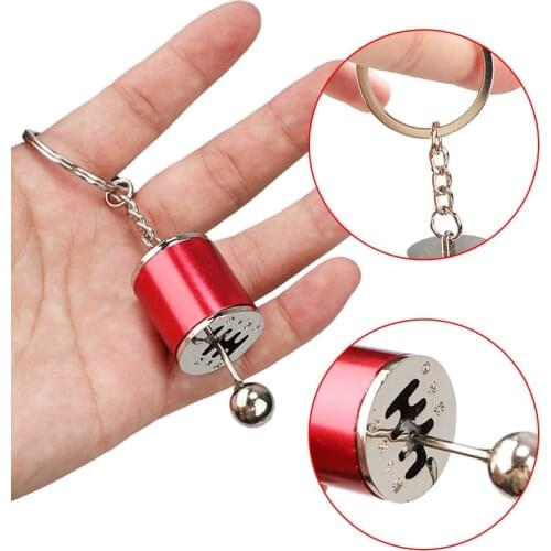Car Gear Box Keychain 5 Colors Manual Transmission Gear Lever Key Chain Car Removable Gearbox Shift Lever Key Holder