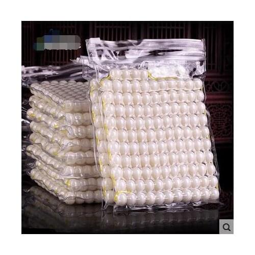 White Bodhi root seed 108 scattered beads Bodhi root bracelet female Shun white beads male bracelet accessories