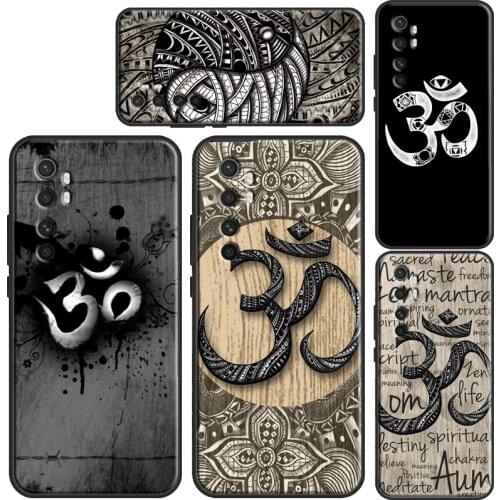 Aum om Namaste Symbol Zen Yoga Case For Xiaomi Mi 11 Lite Ultra 10T Pro A3 Mi Note 10 Lite Coque For POCO M3 Pro F2 F3 X3