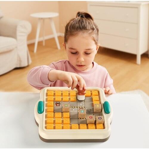 Children Educational Sokoban Puzzle Games Kids Handicraft Geometry Thinking Push Box Early Learning Montessori Toys Funny Gifts