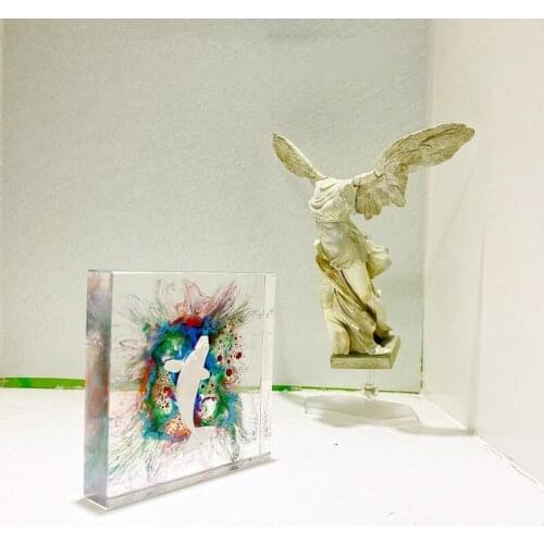 Epoxy handmade marine whale white Whale Mountain Peak Crystal Chi Tan Resin Decoration Car Decoration Creative Gift