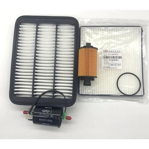 Filter Kit For 10-13 Chery Tiggo/Tiggo FL Air Filter&Fuel Filter&Oil Filter&Carbin Filter E4G16 Engine Filter Set 1.6L
