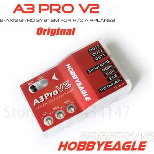 HobbyEagle A3 Pro Aeroplane Flight Controller 6-axis airplane gyro & stabilizer System for RC Airplane Fixed-wing Copter Updated