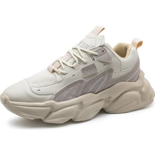 Chunky Sneakers Men Shoes Outdoor Trend Light Sports Running Shoes Support Drop-shipping