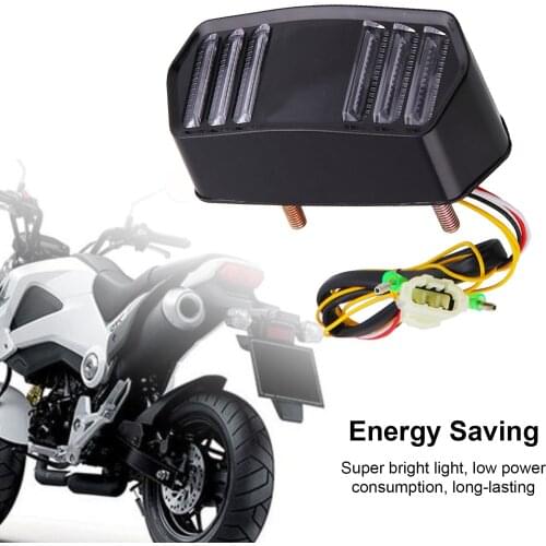 Motorcycle Rear LED Tail Light Brake Turn Signals Integrated For Grom MSX 125 Motorcycle Light Tail Rear Brake Stop Rear Light