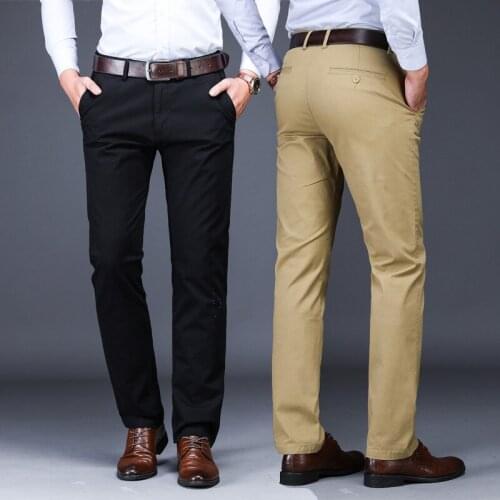 2019 TANG Men Suit Pants Length Clasic Men Dress Pants Slim Fit Trousers Office Suit Pants Mens Red Plus Size 44 42 40