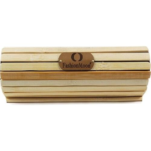 Fashion Moon Bamboo Eyewear Box Glasses Case ecological products design case