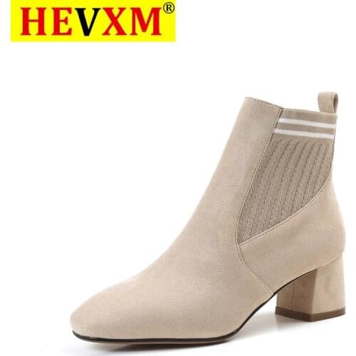 Genuine Leather Ankle Boots for Women High Heel Boots Sexy Pointed Toe 2020 Winter Fashion Shoes Woman Botas Mujer Botte Femme