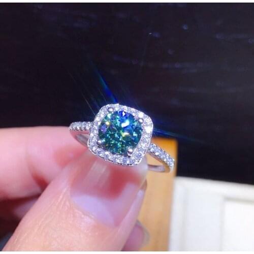 New Trendy Green Diamond Engagement Design Hot Sale Ring Earring for Women S925 Sterling Silver Elegant Female Wedding Jewelry
