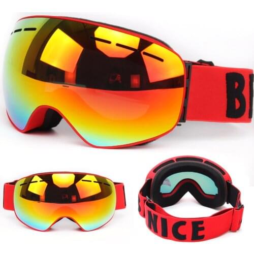 Ski goggles UV400 Anti-fog Big Ski Mask Glasses Snow Sports Goggles Man Women Skiing Outdoor Sport Ski goggles lens