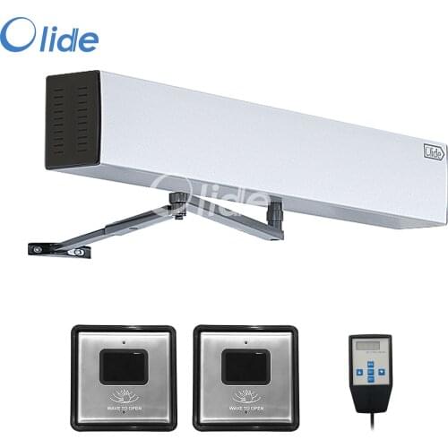 Olide Touchless Sensor Open Automatic Swing Door,Pair with 2pcs Wired Square Touchless Wave Sensor Switches