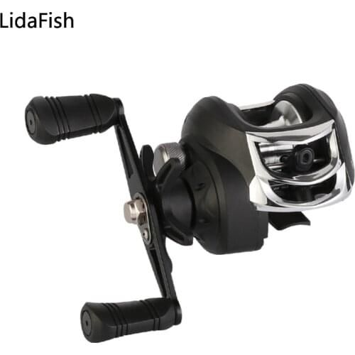 Lidafish AK200 Baitcasting Fishing Reel 7.2:1 Gear Ratio Aluminum Spool Freshwater Fishing Coil 8KG Max Drag Carbon Fiber Reels