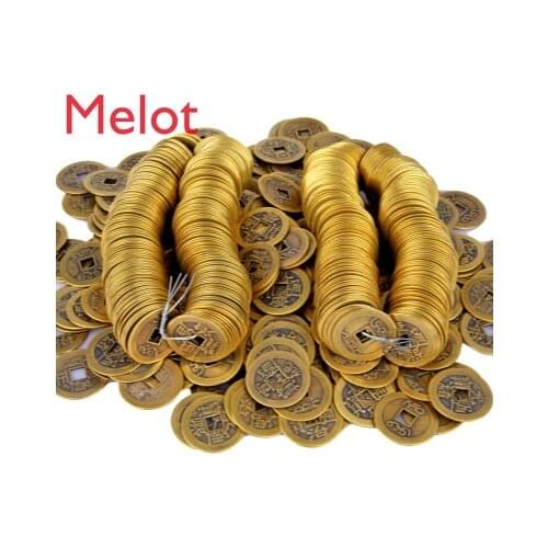 Tongqian Kangxi Qianlong Shunzhi Antique Loose Coin Decoration Size Copper Cash for 6 Emperors Living Room Balcony Decoration