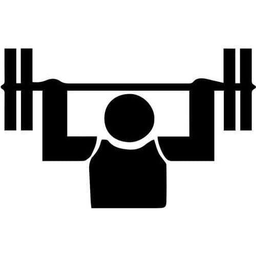 Weightlifting Stick Figure Sports Home Decor Car Truck Window Decal Sticker Bumper Car Window Laptop Car Stylings