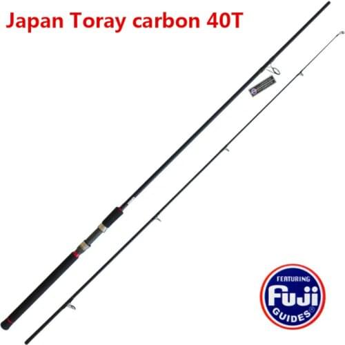USA 3M carbon Lure rod MH spinning handle full fuji parts TORAY40T carbon DURAFLOT fishing rod Sea bass rod lure weight 20-50g