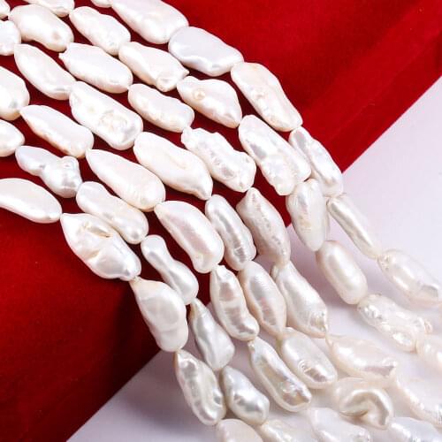 High Quality Natural Freshwater Pearl Beads Irregular Rice Shape Baroque Pearls for Jewelry Making DIY Necklace Bracelet 14